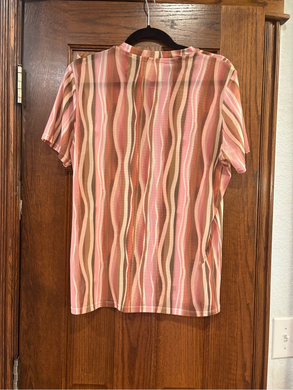 Johnny Was Jade $98 P2P 19-20” 2023 Eleanor Sheer Mesh Top Saturn’s Rings L - Picture 10 of 10